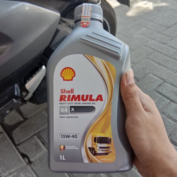 Oli shell rimula R4x diesel 15W 40 1 Liter Original