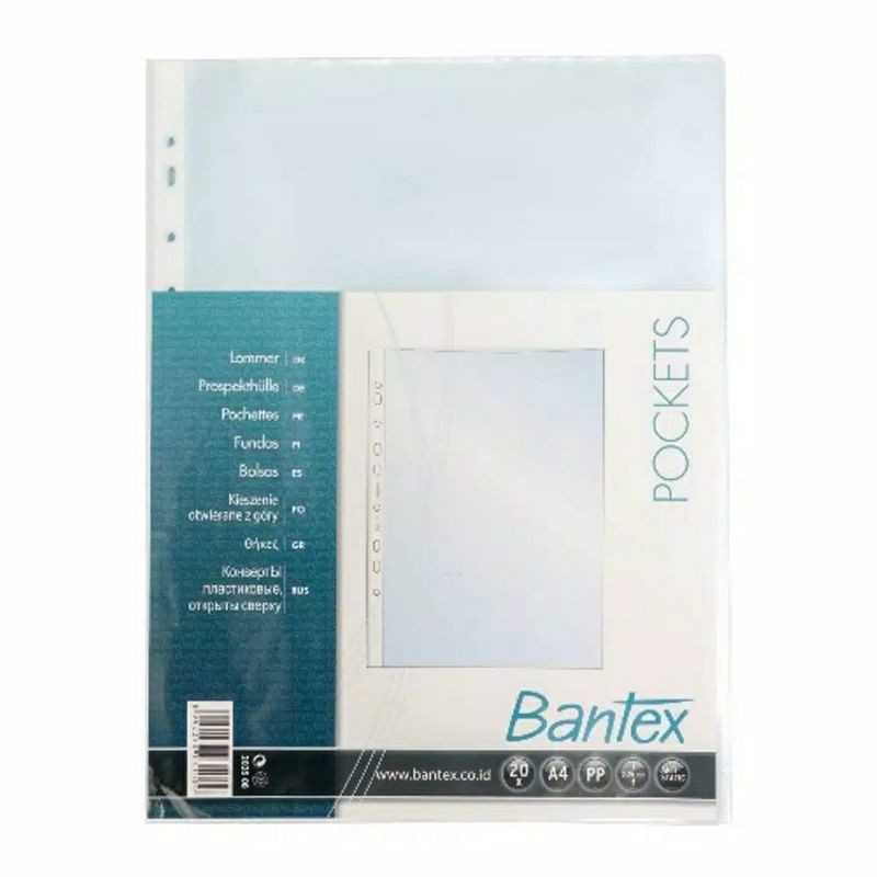

sleeves a4 binder bantex