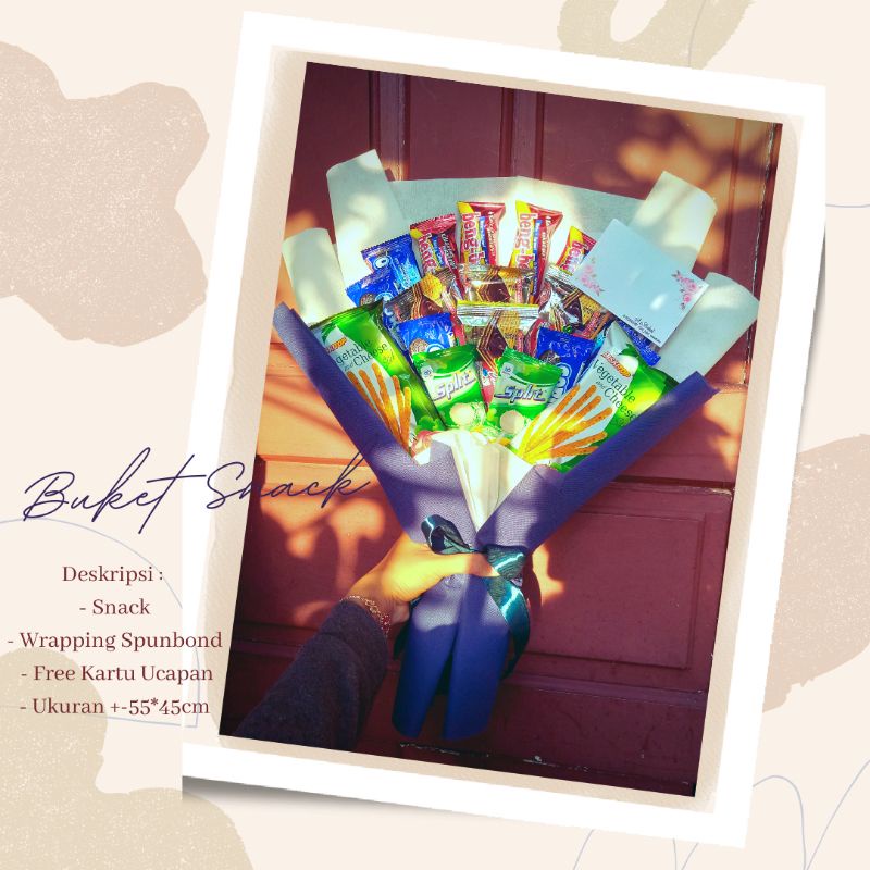 Buket Snack/buket jajan/buket wisuda/buket murah/buket besar