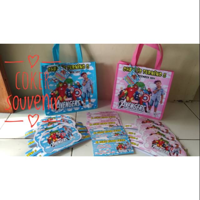 

Promo tas ulang tahun murah premium / souvenir ulang tahun / Tas ultah / goodie bag / souvenir ultah