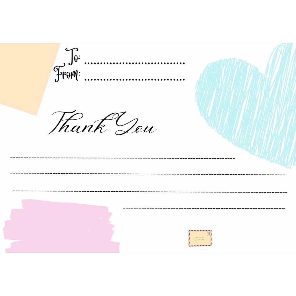 

Thank you card