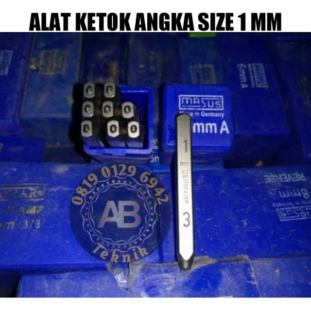 

MASUS Germany Angka Ketok 1 mm Stamp Punch Figure 0-9