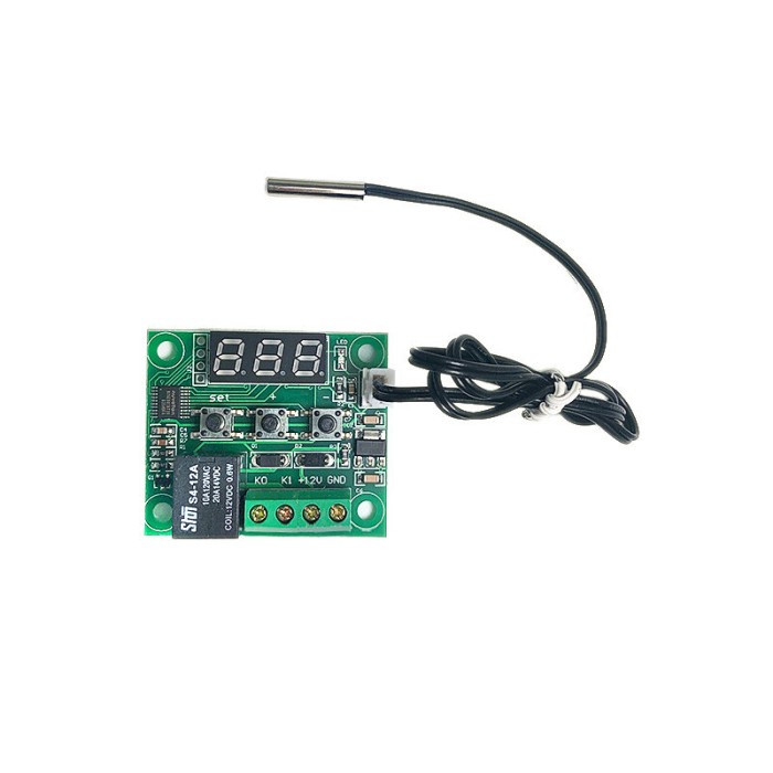 W1209 Termometer Kontrol Suhu Termostat LED Digital, Modul Sakelar