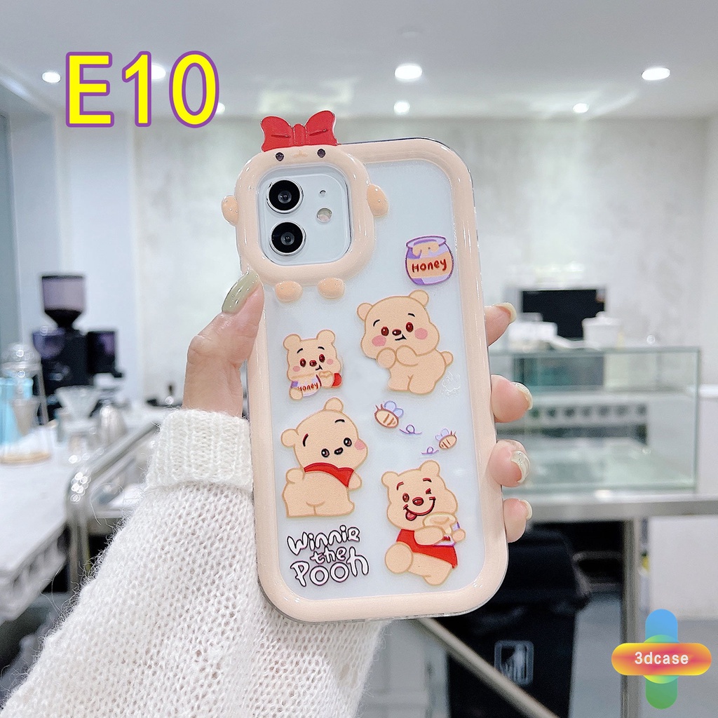 Soft Case Desain Kartun Winnie The Pooh Piglet 3D Untuk IPhone 13 12 11 14 PRO MAX 6 7 6S 8 14 Plus X XR XS MAX 11 12 13 Se 2020 6SPlus 7Plus 6Plus 8Plus 14Plus XSMAX