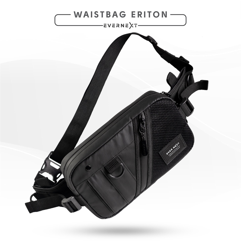 Tas selempang pria eksklusif kualitas premium original branded waist bag cowok terbaru distro ERITON slempang pria tas pinggang unisex pria kualitas import salempang bahu waitsbag pria westbag cowok waisbag pria terbaru