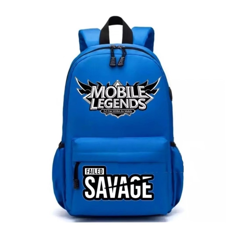 Ransel Bagpack Tas sekolah Mobile Legent-Biru
