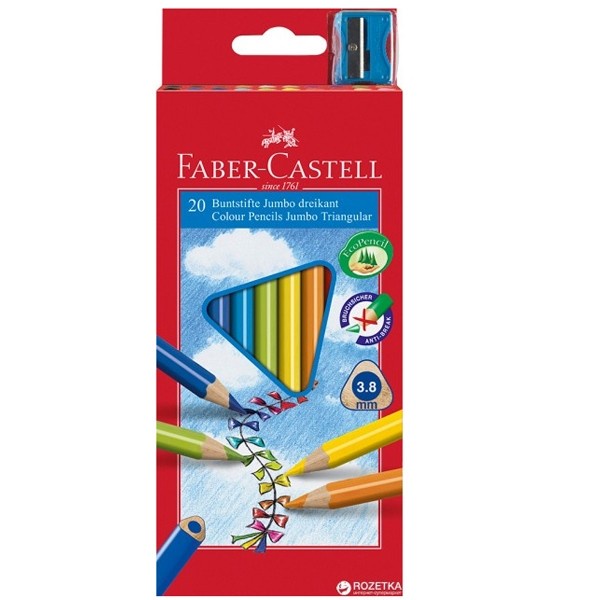 

JUNIOR Tri Grip Pensil Warna isi 20L FABER CASTELL 11653820