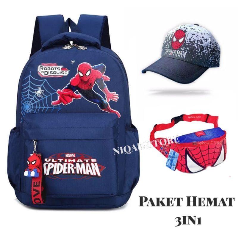 PAKET HEMAT 3IN1 TAS RANSEL ANAK SEKOLAH