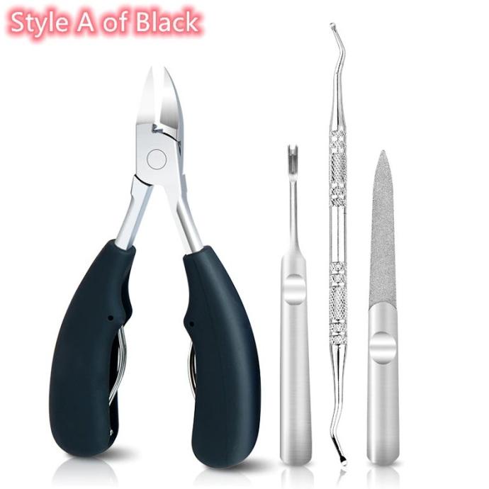 Gunting Kuku 4 in 1 Nail Clippers Manicure Anti Cantengan