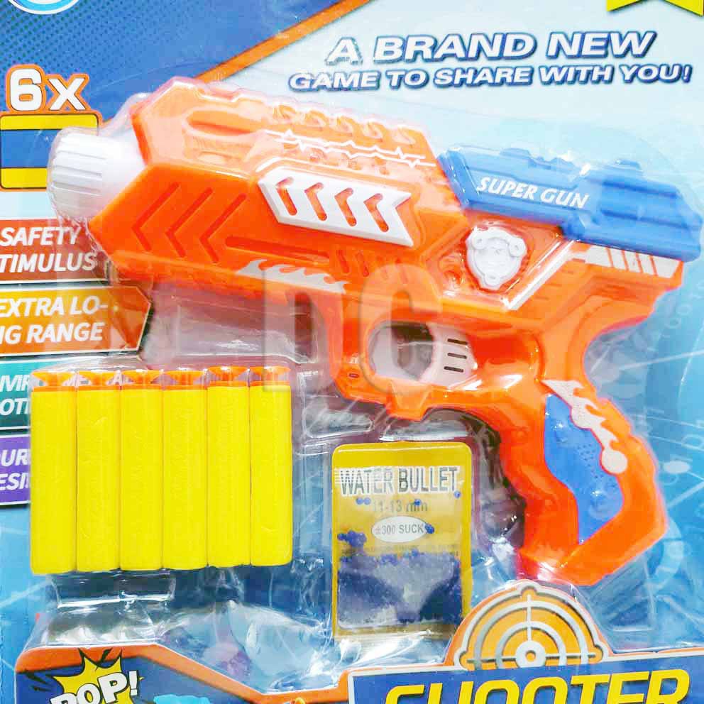 Shooter Super Gun Mainan Blaster Gun Nerf Dart Tembak Peluru Gabus