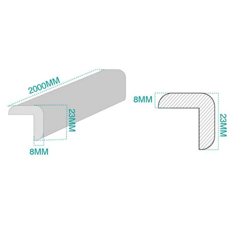 Busa Pelindung Sudut Bumper Pinggiran Meja Safety Corner Guard 23-35mm