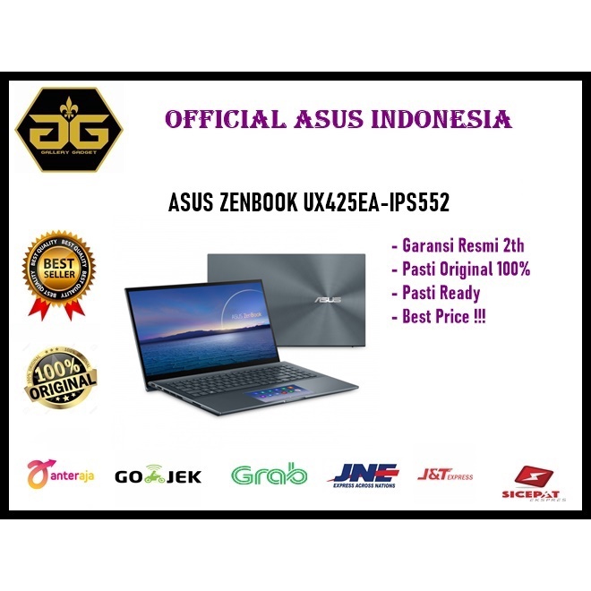 Asus Zenbook UX425EA IPS552 i5 1135G7 8GB 512ssd IrisXe W10+OHS