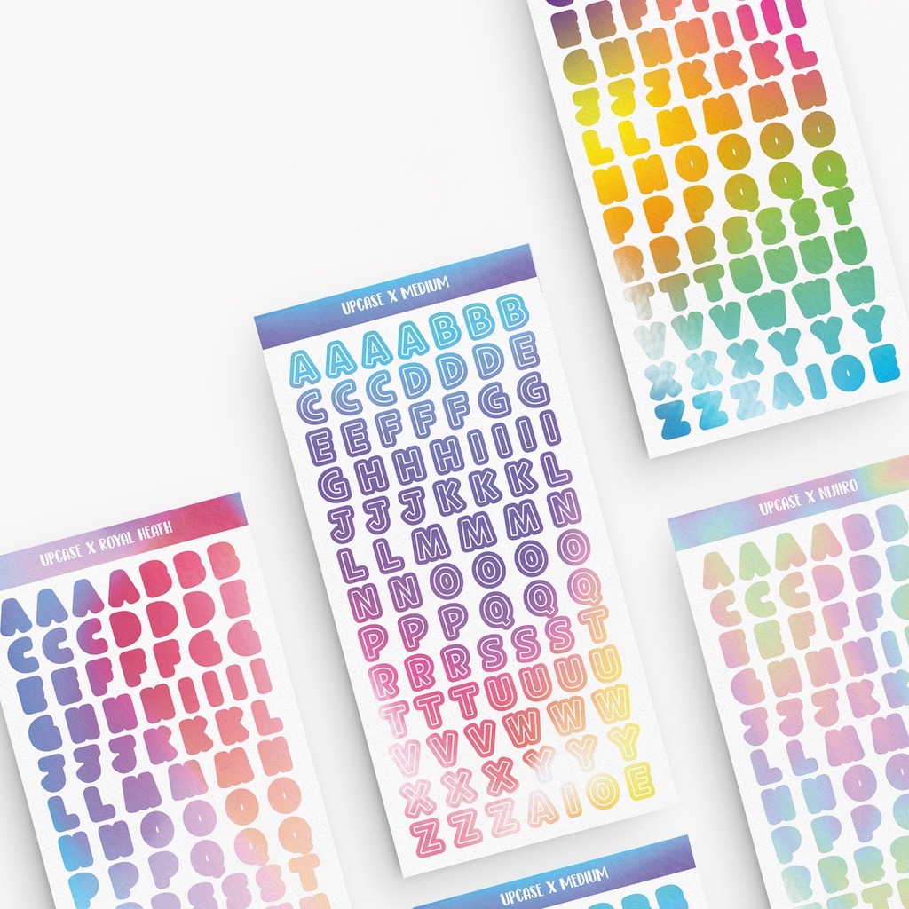 

STIKER DECO - UPCASE GRADIENTS