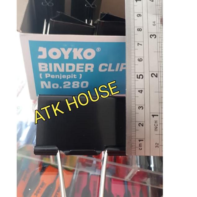 

Baru - Binder Clips 280/Klip Kertas/Penjepit Kertas/Klip Hitam/Jepitan Kertas ,.
