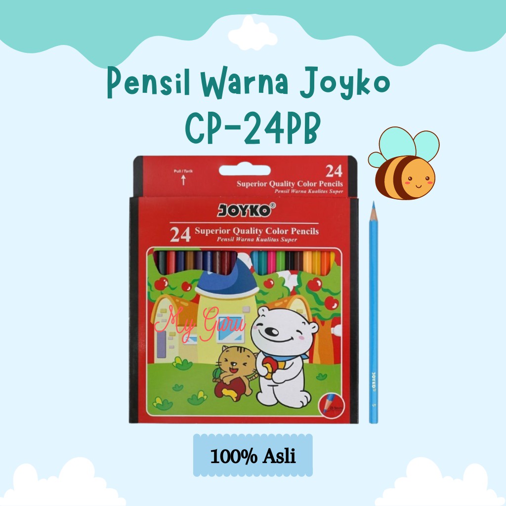 

[SET] PENSIL WARNA JOYKO CP-24PB 24 WARNA PANJANG