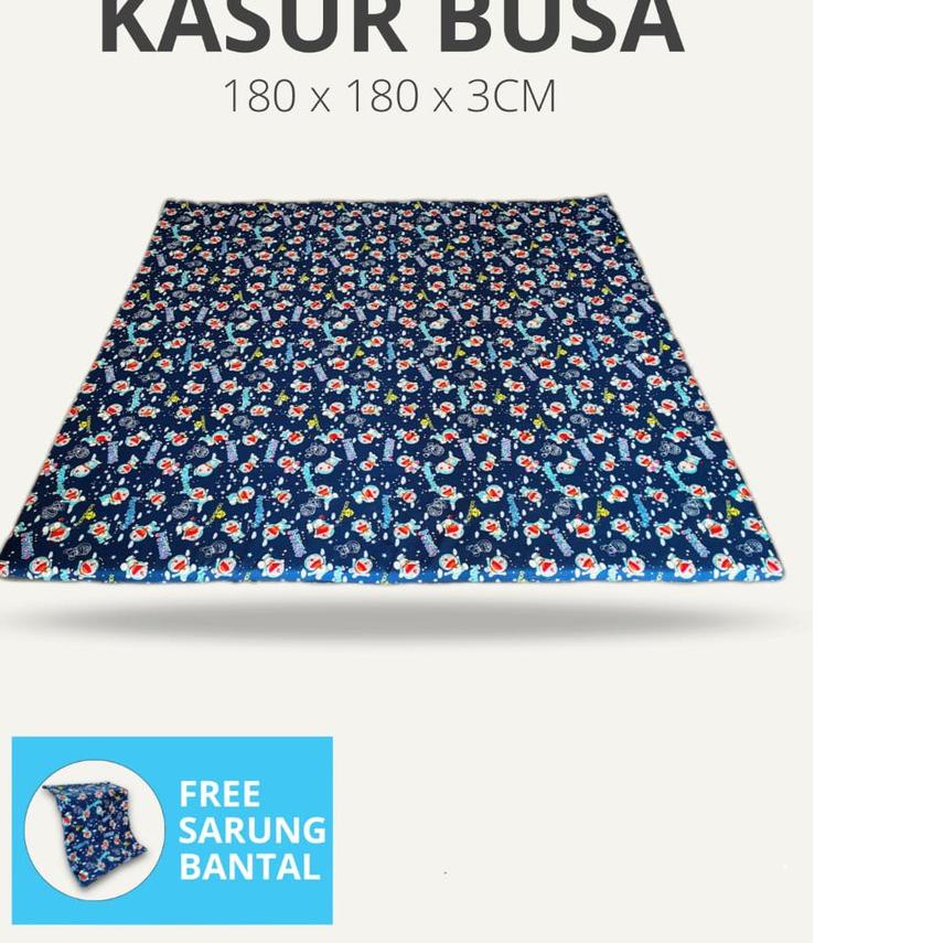 Cuci Gudang Kasur Busa Lantai Jumbo 180 x 180 x 3 CM Plus Sarung Bantal / Kasur Modern / Kasur Busa
