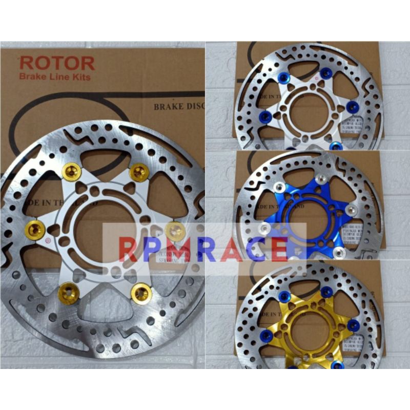 disc disk piringan cakram depan ROTOR 3 DIMENSI  220MM beat Vario Mio Scoopy MX F1Zr jupiter