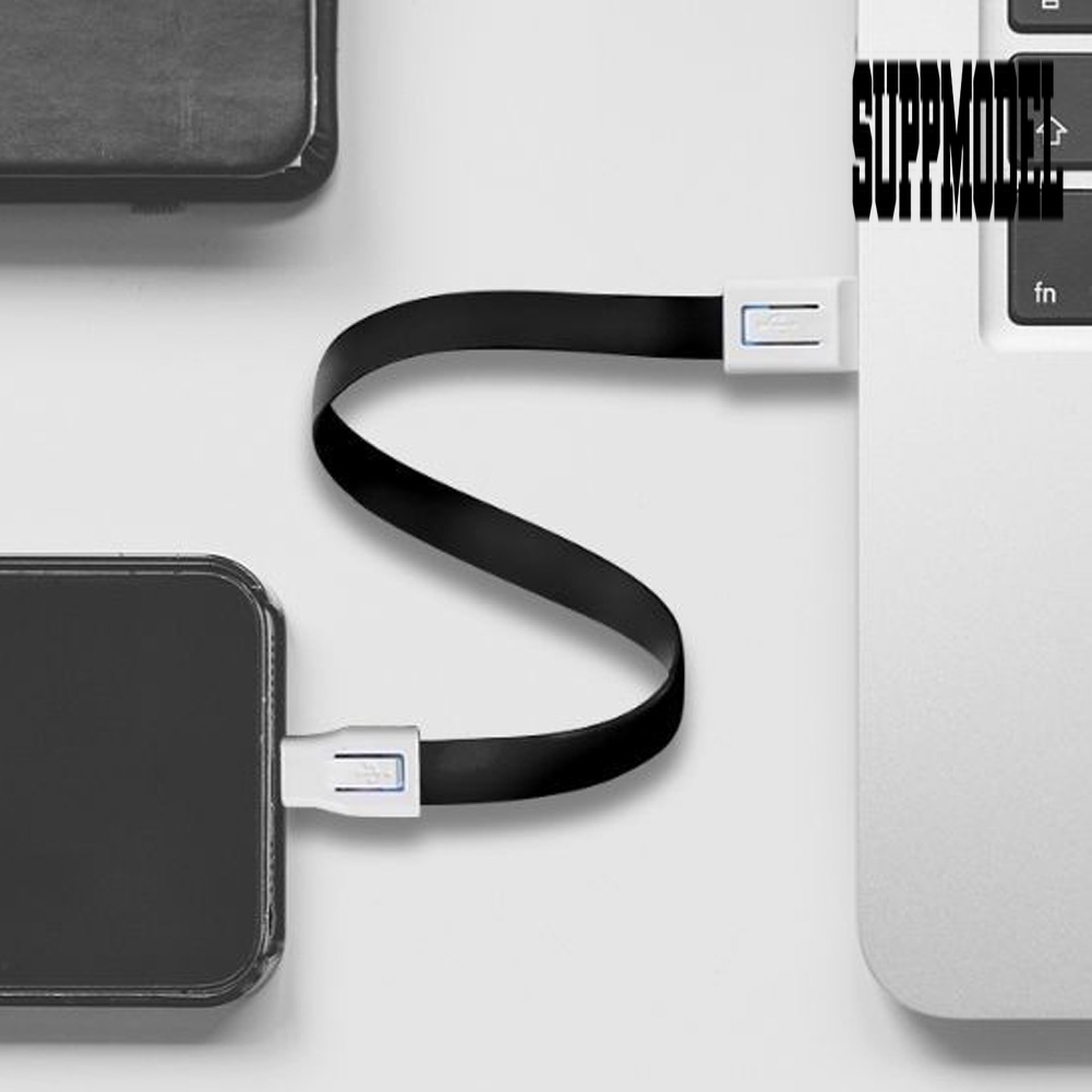 Suppmodel Gantungan Kunci Kabel Data / Charger Micro USB / Tipe C Untuk Android / iPhone