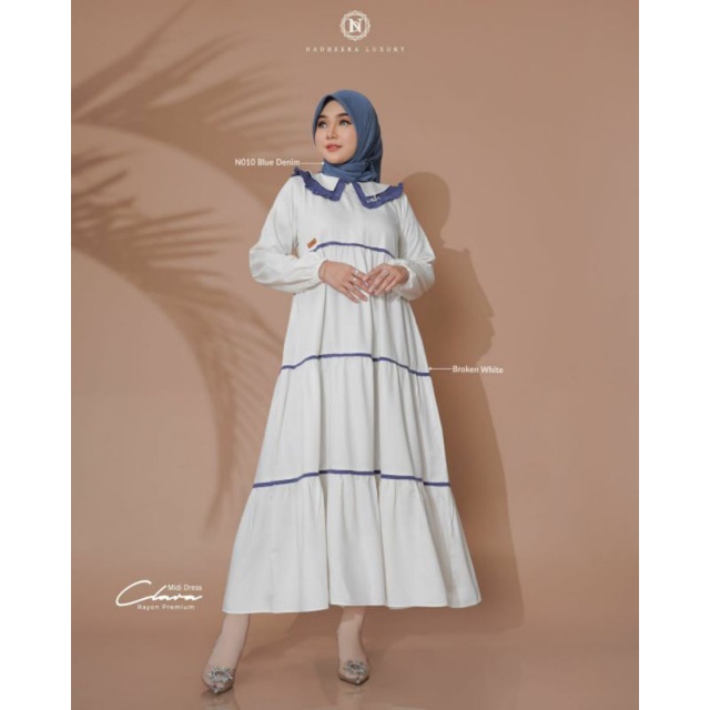 Clara Midi Dress By Nadheera Luxury