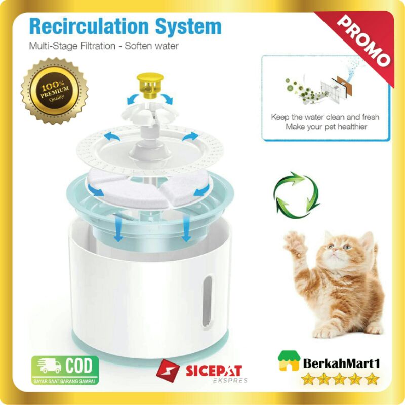 [Tempat Minum Kucing &amp; Anjing] Pet Water Dispenser Fountain Original