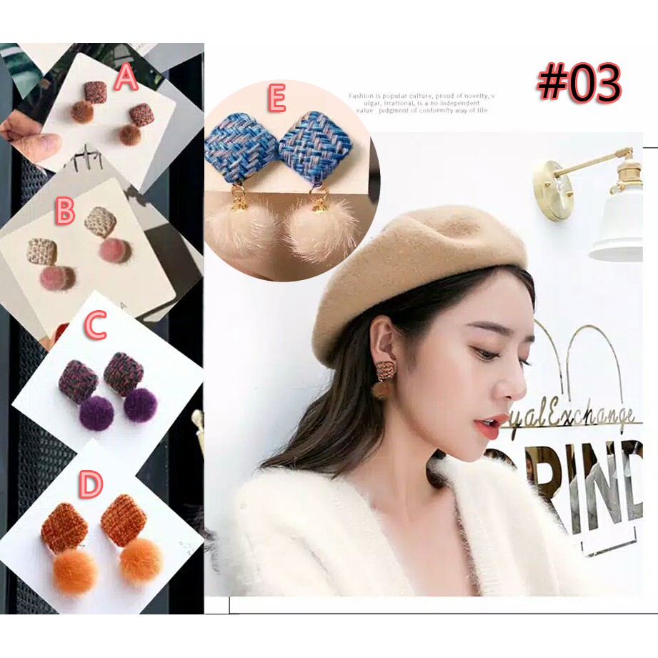 Anting Fashion Wanita Import Anting Korea Style Aneka Model Terkini 362