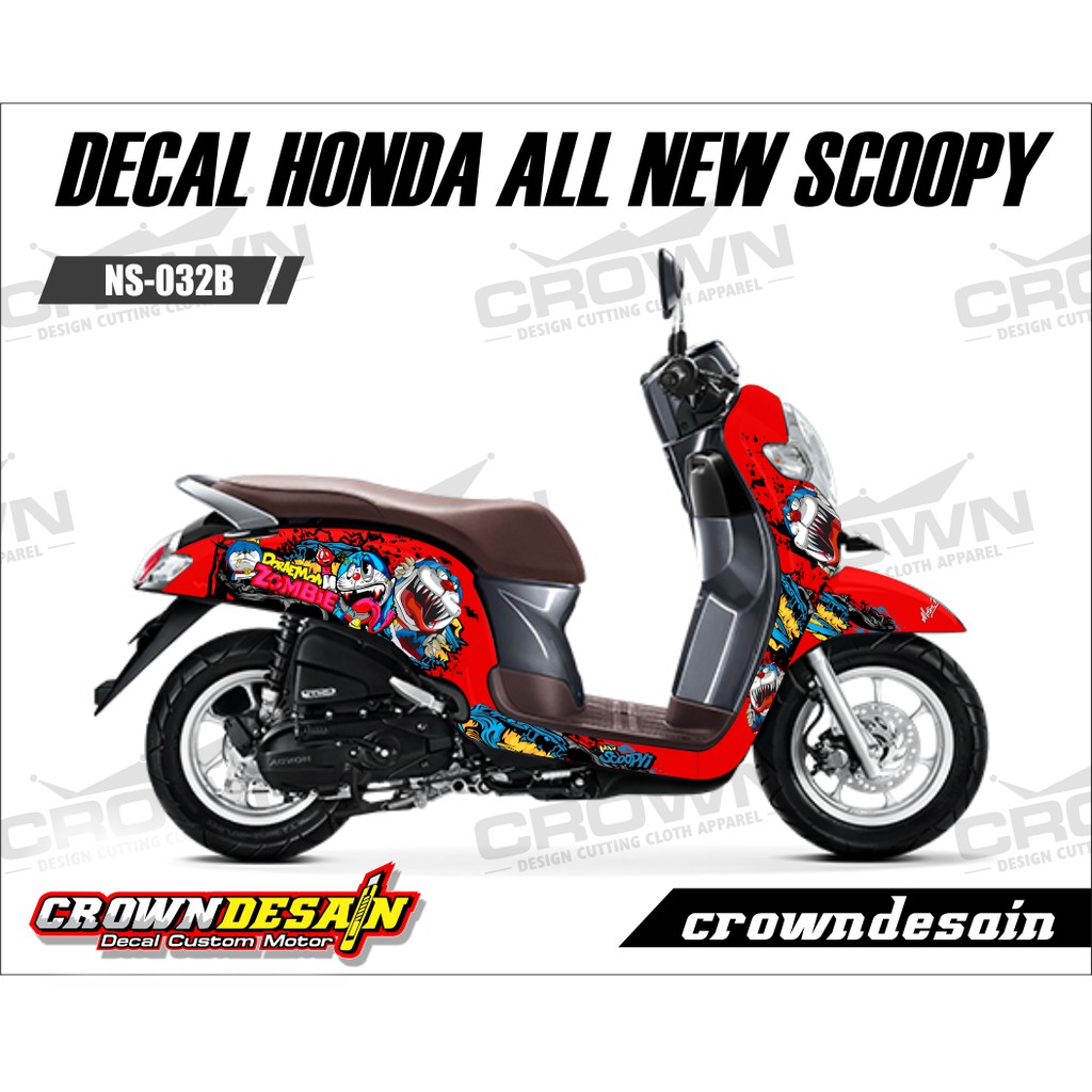 Decal All New Scoopy Doraemon Zombie B Shopee Indonesia