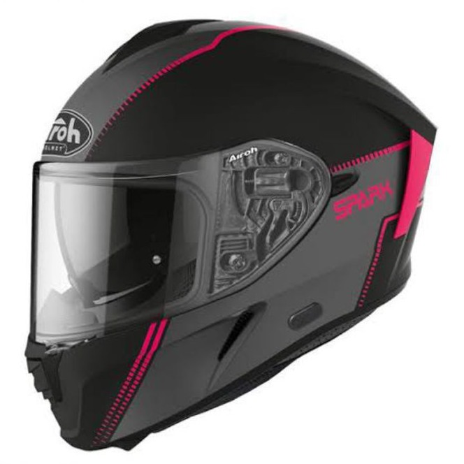 HELM AIROH SPARK FLOW PINK MATT NOT AGV NOT ARAI NOT NOLAN