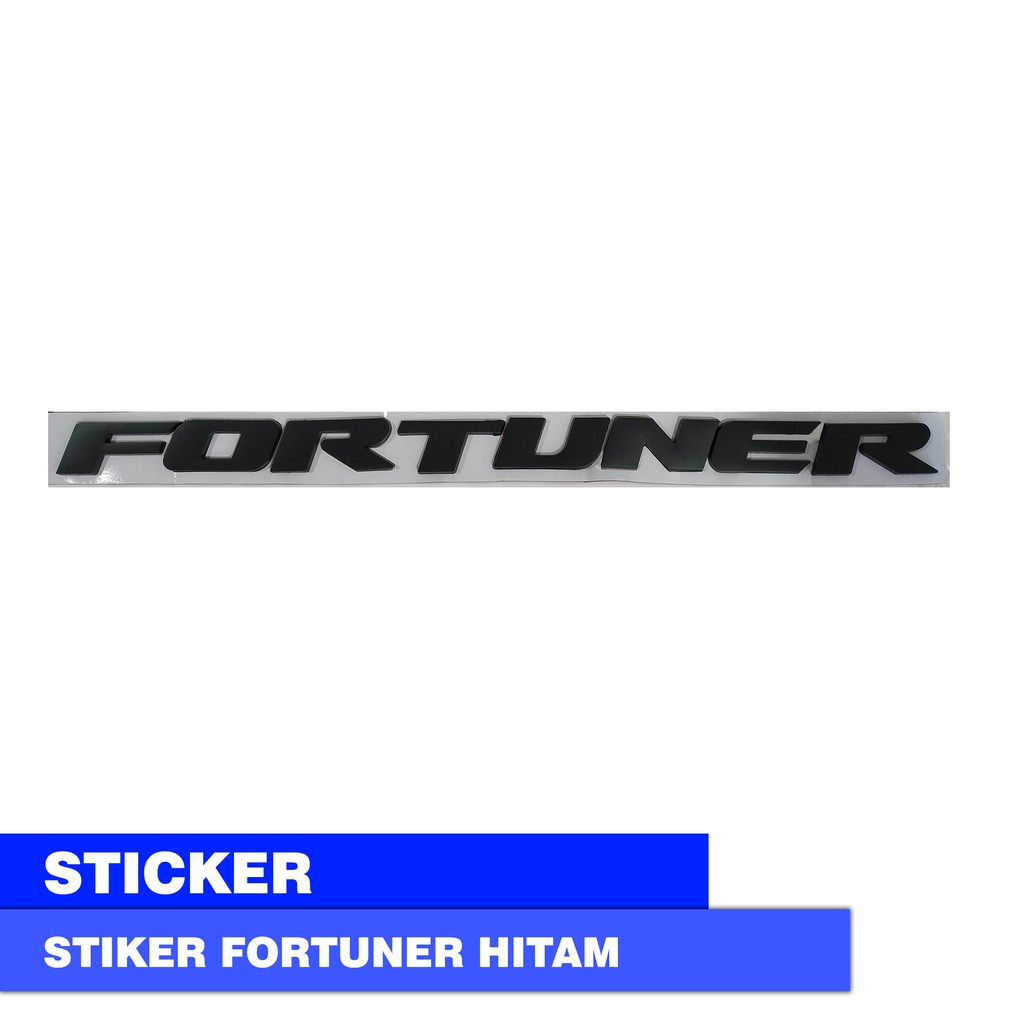 EMBLEM LOGO FORTUNER KAP MESIN CHROME / RED / HITAM