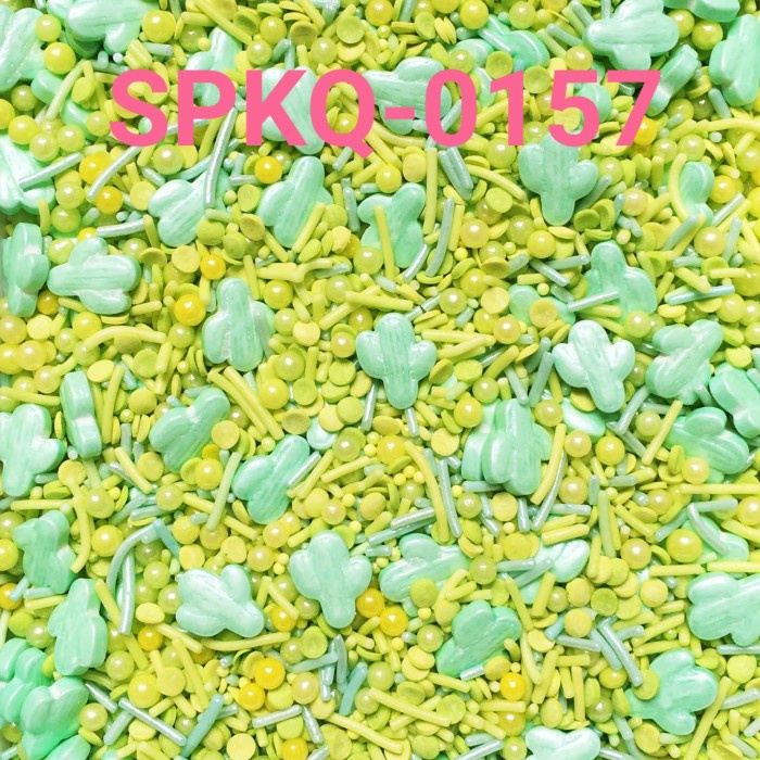 

SPKQ-0157 SPRINKLES SPRINKLE SPRINKEL 250GR KAKTUS MIX HIJAU BERKUALITAS TINGGI