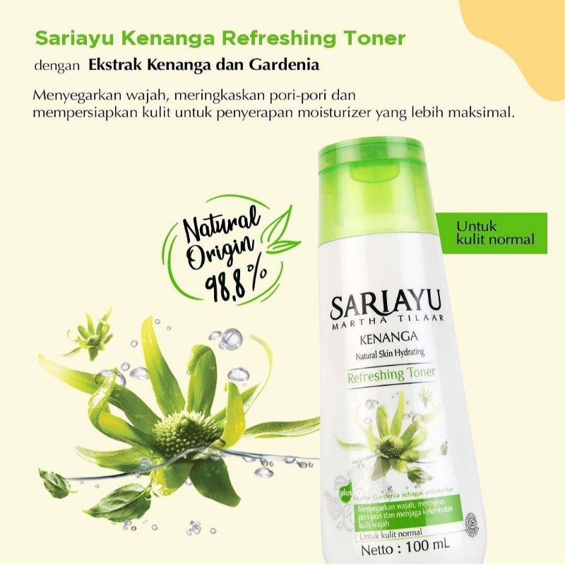 Sariayu Refreshing Toner plus ekstrak gardenia