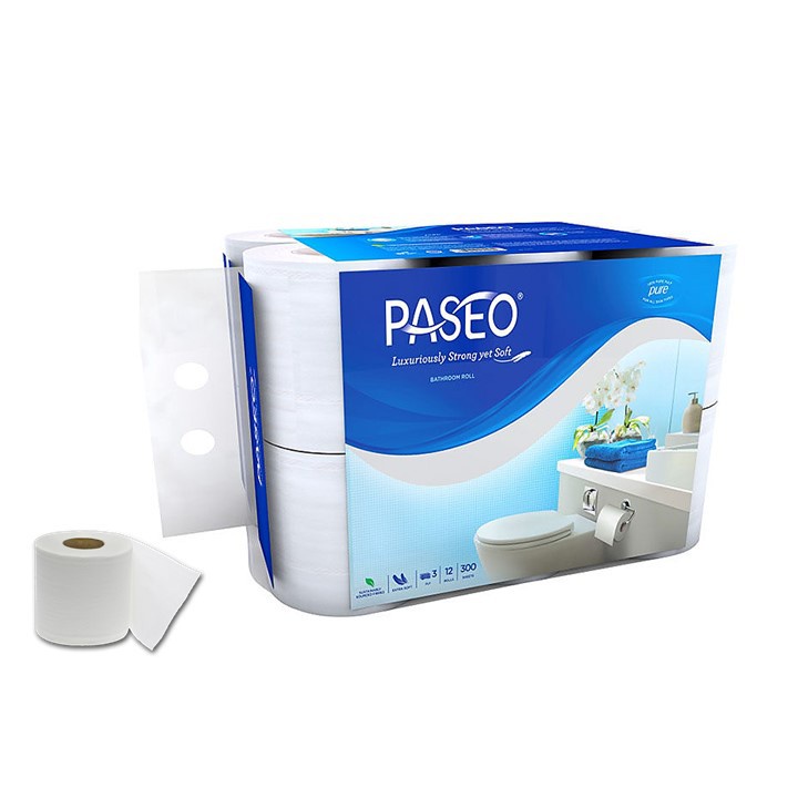 Paseo Bath White 4 roll