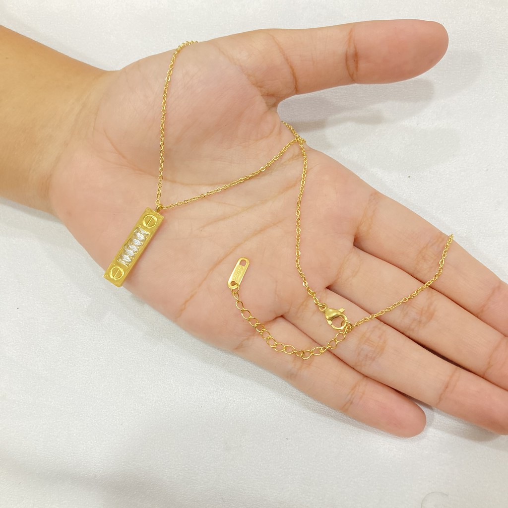 Kalung Titanium Wanita Anti Karat Aksesoris Fashion