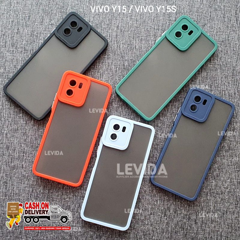 Vivo Y01A Vivo Y01 Vivo Y15  Vivo Y15S Case Pro Kamera Protect Matte Dove Vivo Y01A Vivo Y01 Vivo Y1