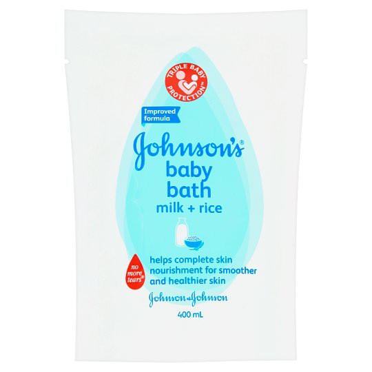 Johnson's Baby Bath Milk Rice Refill 400ml - Johnson Sabun Mandi Bayi 400 ml