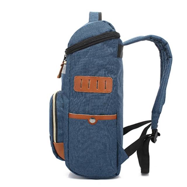 Tas Kanvas Tas Ransel Canvas Laptop bahan import kapasitas Ransel Hitam Kanvas Pria Wanita Tas Punggung Sekolah Pelajar Perguruan Tinggi untuk Remaja Ransel Kasual Mochila Ransel Harian Travel