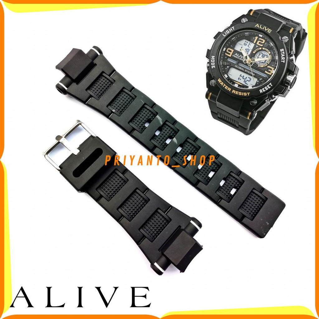 STRAP TALI JAM TANGAN SOPHIE PARIS ALIVE ADRIEN ORIGINAL RUBBER WATCH