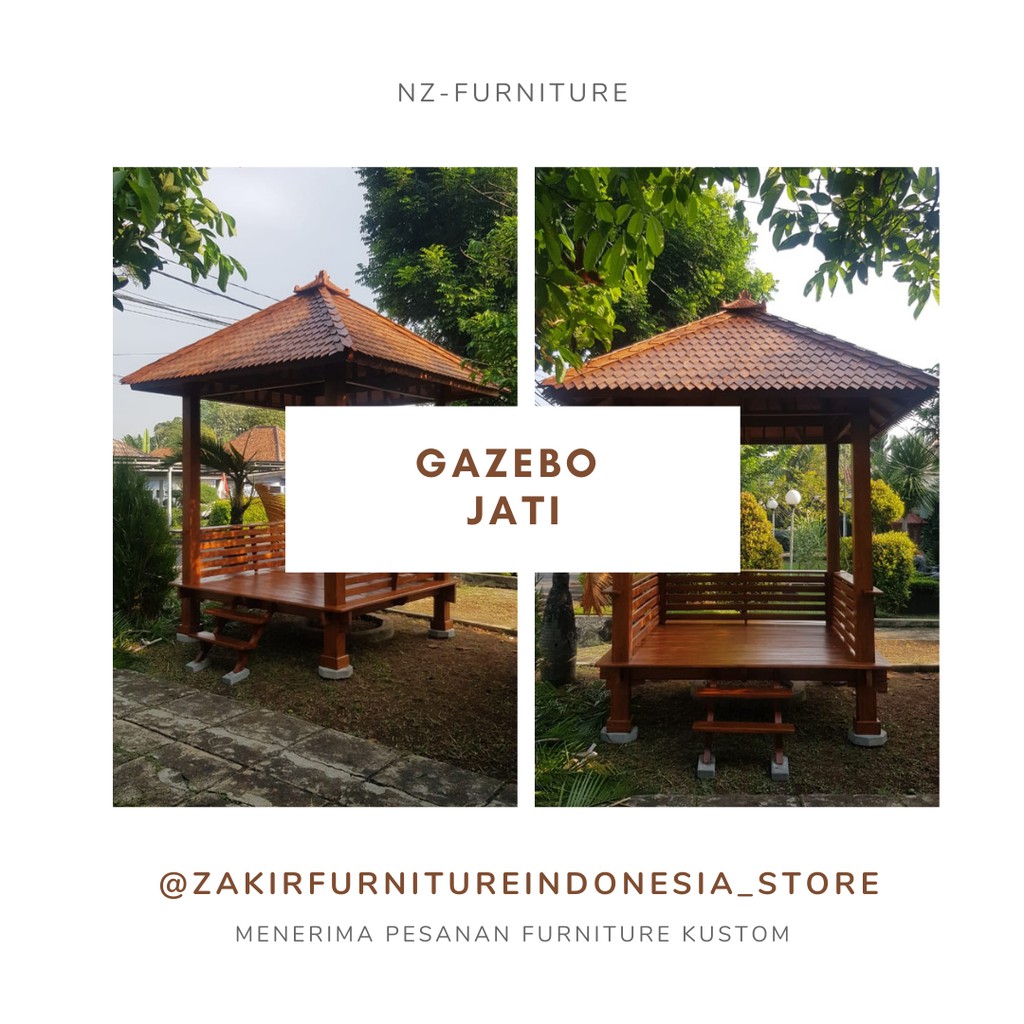 Gasebo Jati Minimalis