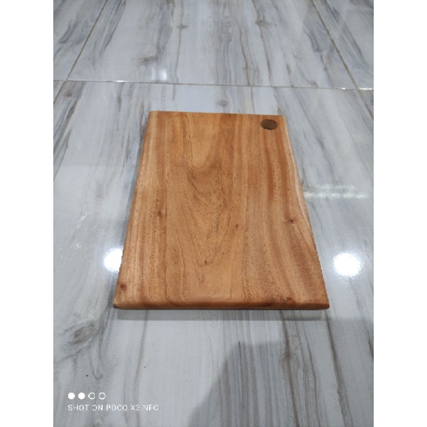 Serving Board / Talenan Kayu Mahoni Jati 30x20 pingul / Wooden Cutting Board KAYU UTUH