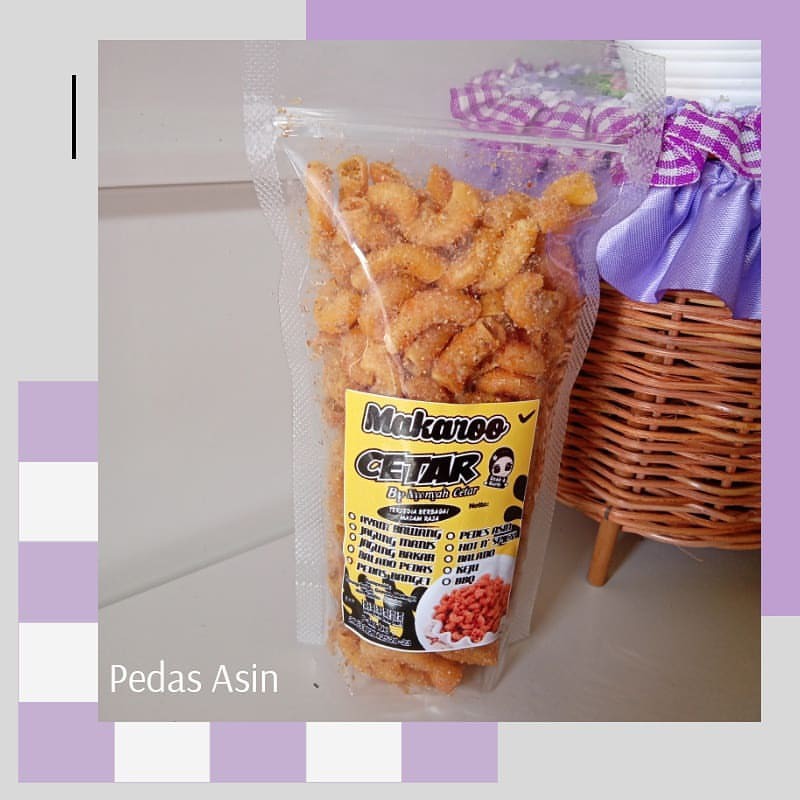 

Makaroni Pedas Asin 100gram