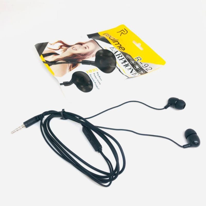 Headset REALME R-92 BIG BASS Handsfree REALME R92 BIG BASS Earphone REALME R-92 BIG BASS