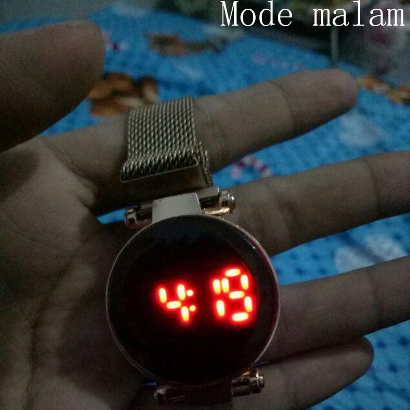 JAM TANGAN WANITA TERBARU JAM MAGNET RANTAI JAM TANGAN DIGITAL IMPORT JAM HARGA MURAH W03