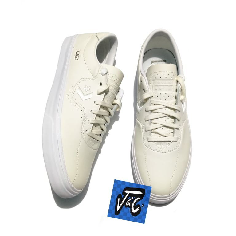 Sepatu Converse CONS X Louie Lopez Pro Leather Ox White Murah