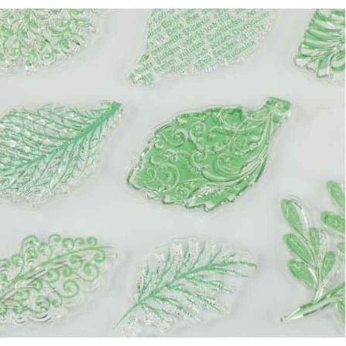 Clear Stamp (Stempel Transparan/Bening) - Artistic Leaves