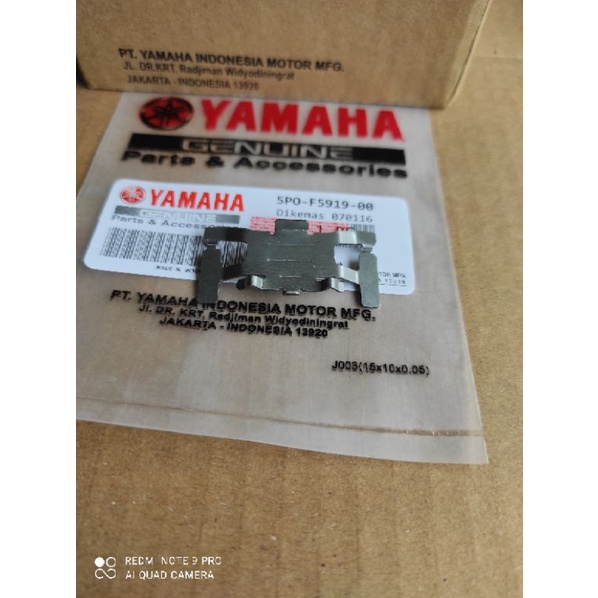 Plat Penahan Cakram dwpan Mio Jupiter MX Support Pad Mio Jupiter MX Per Cakram Seng Cakram