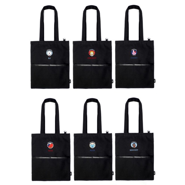 BTS / BT21 - Pocket Eco Bag Black