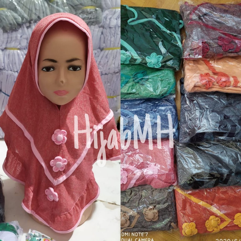 jilbab / hijab / anak /TK/SD/ allsize 6-10 thn / LIST SERAT KAYU