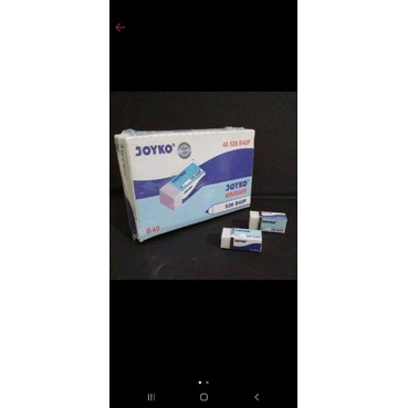 

PENGHAPUS JOYKO B40BL HITAM ATAU PUTIH,, PENGHAPUS KECIL,, ISI 40PCS