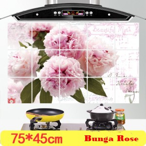 AGG-108 Wallpaper dapur / Stiker Dinding Dapur /  Wall Sticker Anti Minyak Dapur Motif