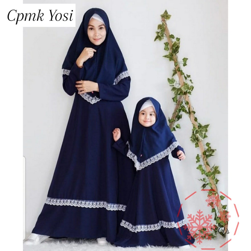 GAMIS MUSLIM COUPLE  YOSI / GAMIS IBU DAN ANAK / GAMIS KEKINIAN / GAMIS MAXI PASANGAN