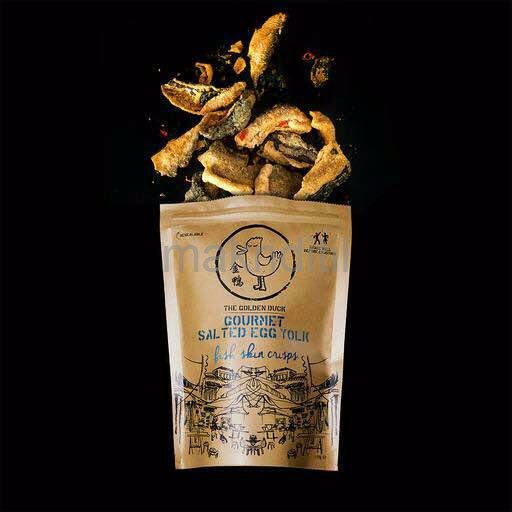 

The Golden Duck Gourmet Salted Egg Yolk Fish Skin Crisps 125 gr Chips